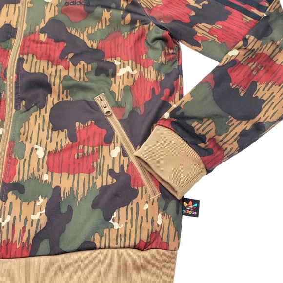 Adidas X Pharrell Williams Women's Hu Hiking Camo Superstar Track Jacket Size S - Picture 5 of 10